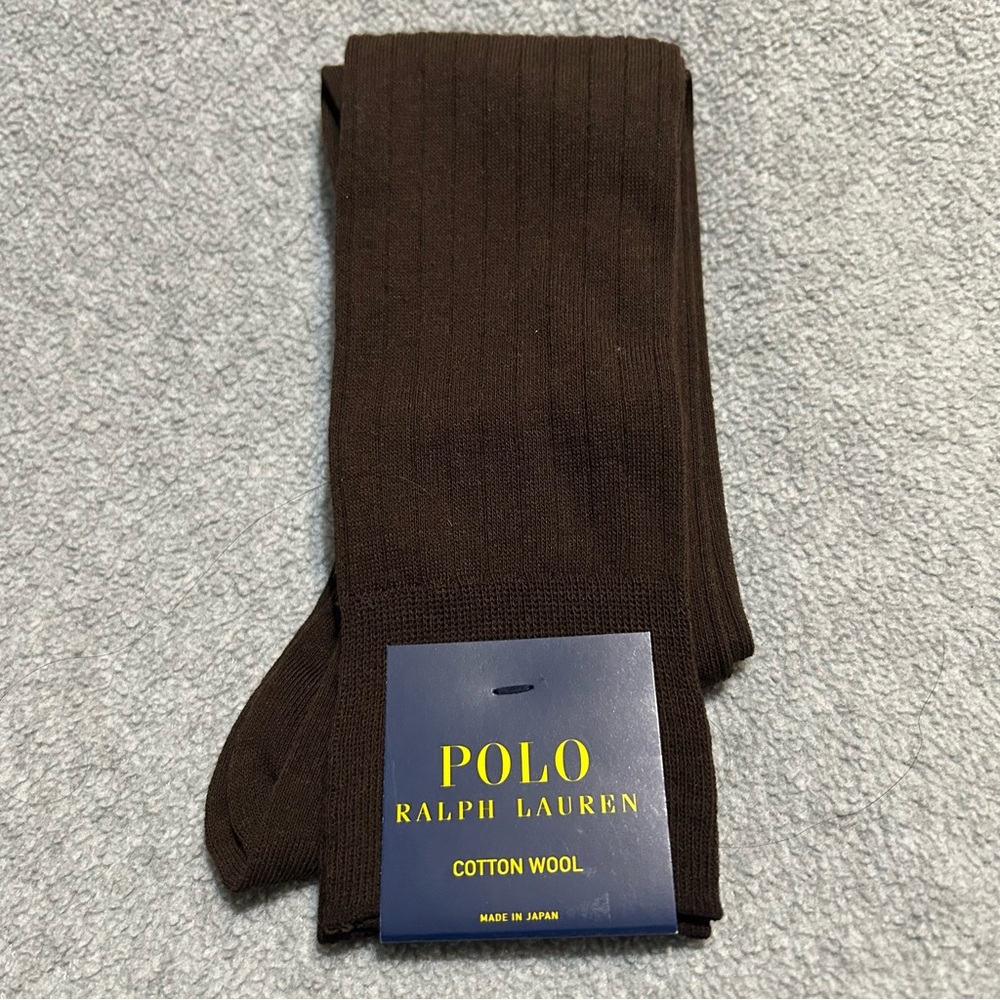 Polo Ralph Lauren Ribbed Wool Cotton Trouser Socks